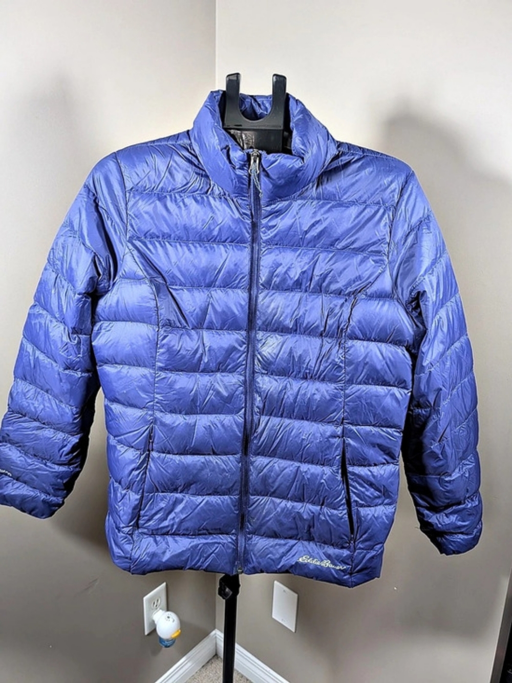 Eddie Bauer EB650 Down Packable Puffer Jacket Women's Blue Puffer Jacket Size